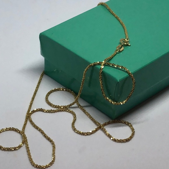 HP! 18k yellow Gold over 925 silver 22” necklace - Picture 4 of 8